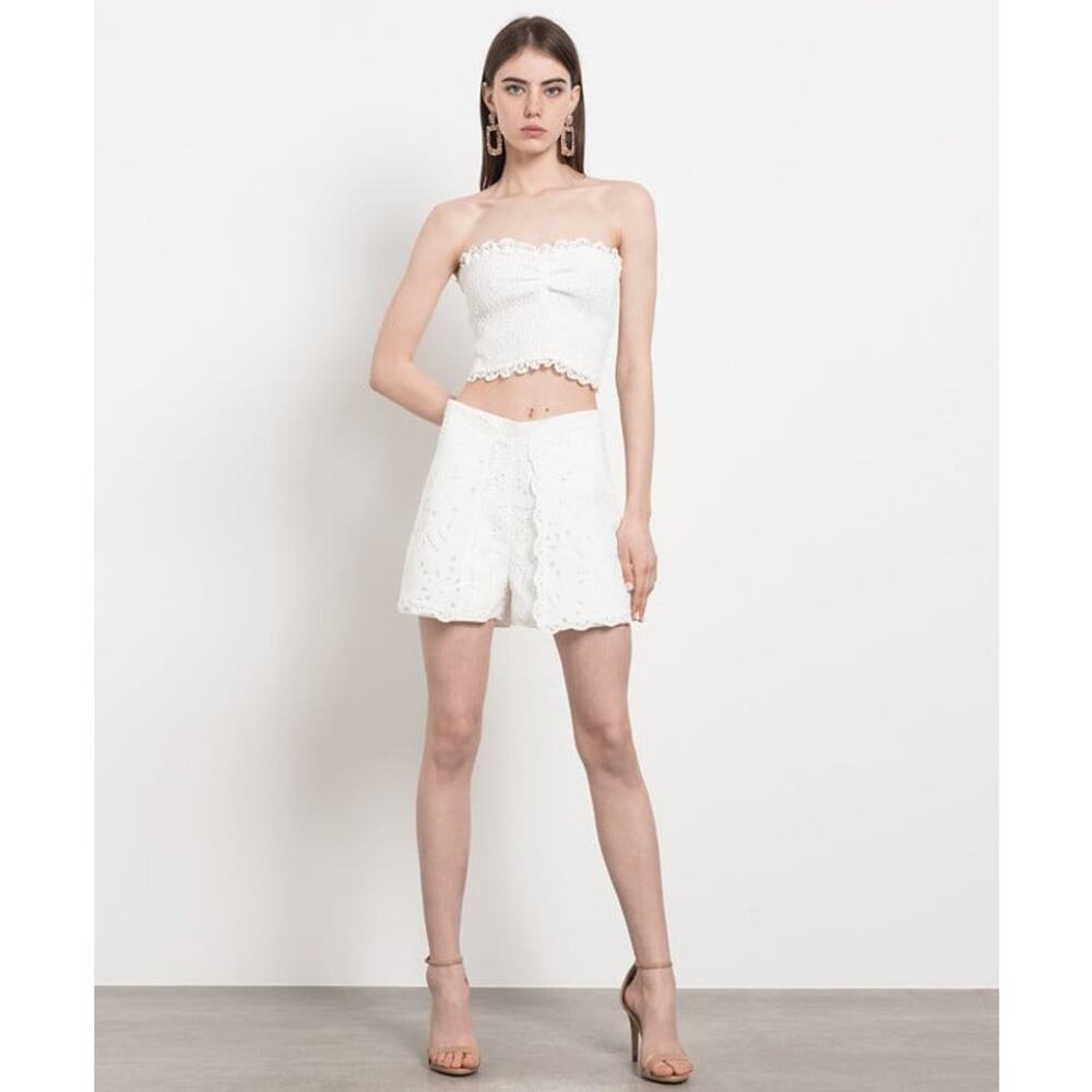 CHARO RUIZ Women's Alida Short Size M In White - Picture 3 of 10